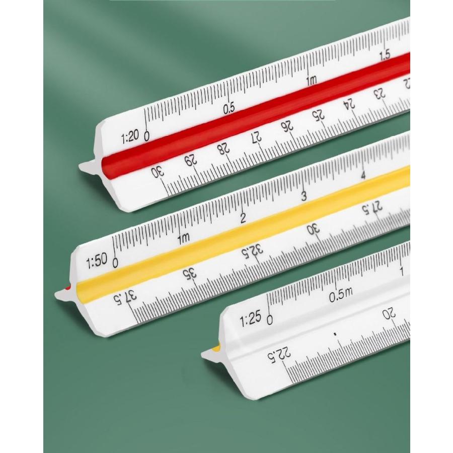 plusnao（プラスナオ） 三角スケール 三角定規 製図用 図面 文房具