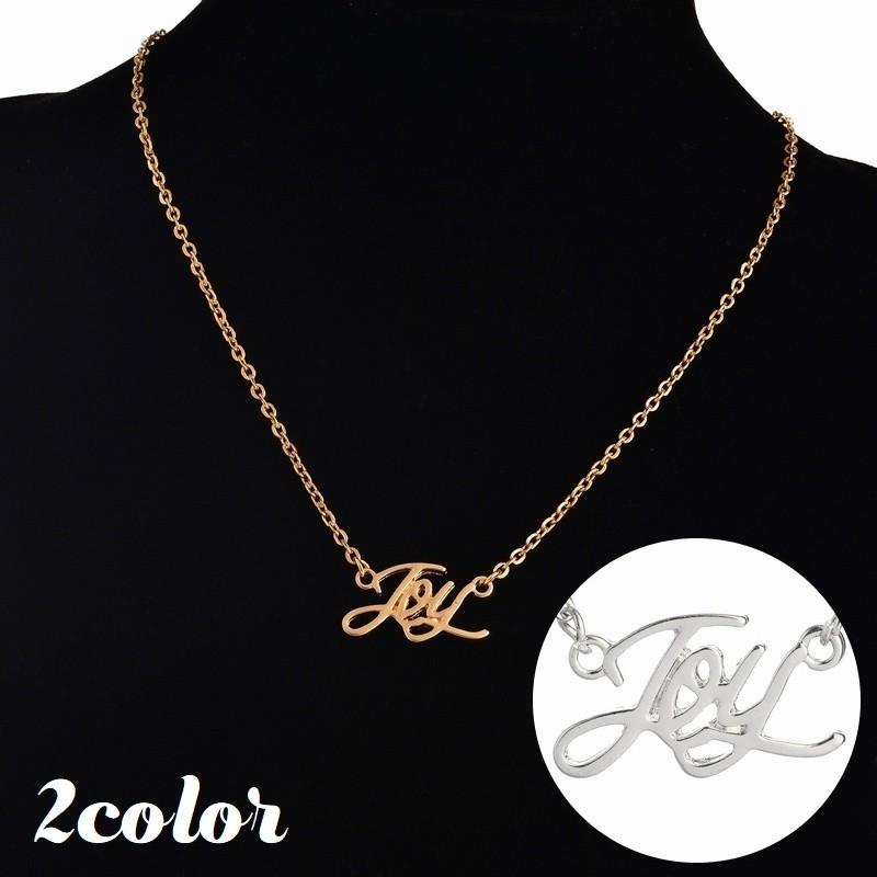 ネックレス ペンダント アクセサリー レディース 女性 婦人 チェーン 英字 ロゴ シンプル かっこいい プレゼント ギフト ゴールドカラー シルバー プラスナオ Paypayモール店 通販 Paypayモール