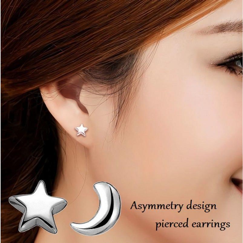 スタッドピアス アクセサリー レディース 耳飾り キャッチピアス アシンメトリー 星 月 小さめ ファッション小物 左右非対称 可愛い おしゃれ 服飾 Zak プラスナオyahoo 店 通販 Yahoo ショッピング