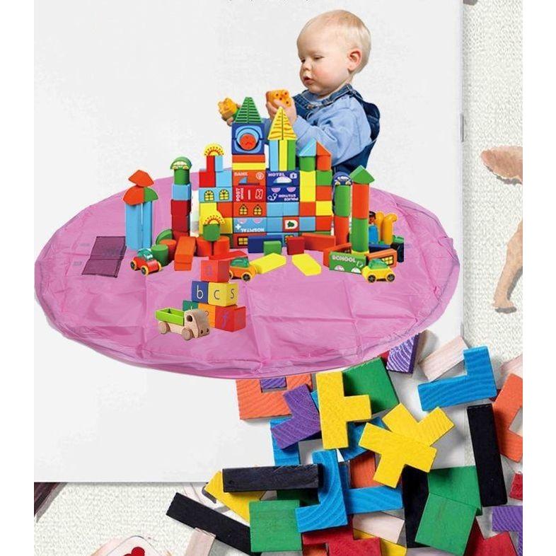 おもちゃ収納袋 プレイマット Sサイズ 直径45cm レジャーシート バッグ