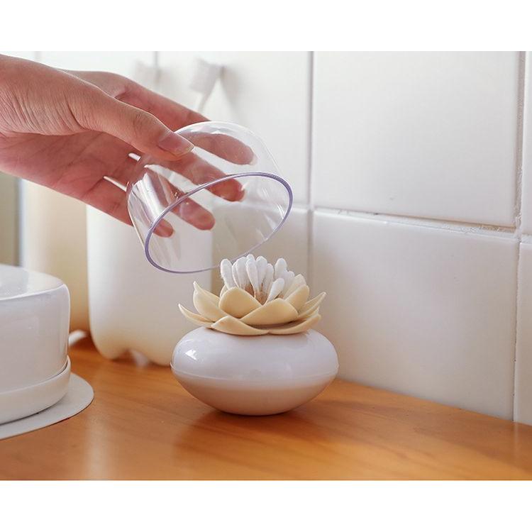 綿棒ケース 綿棒入れ 小物入れ ケース付き 蓋付き フタ付き ダスト