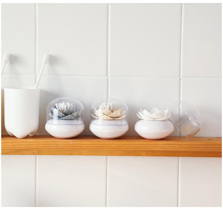 綿棒ケース 綿棒入れ 小物入れ ケース付き 蓋付き フタ付き ダスト