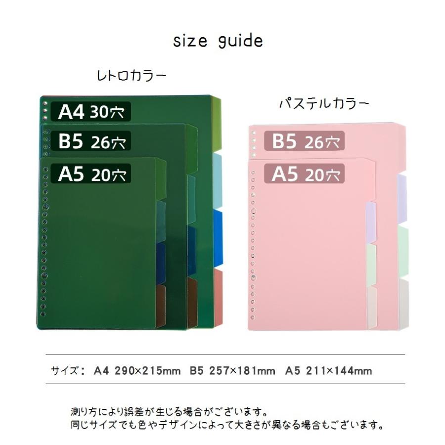 plusnao（プラスナオ） インデックスシート インデックス ルーズリーフ