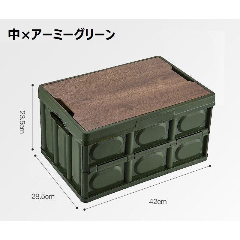 10個セット 折り畳みコンテナ　オリコン ケース 収納ボックス（蓋付き） 収納ボックス 収納ケース 折りたたみ コンテナボックス 折りコン