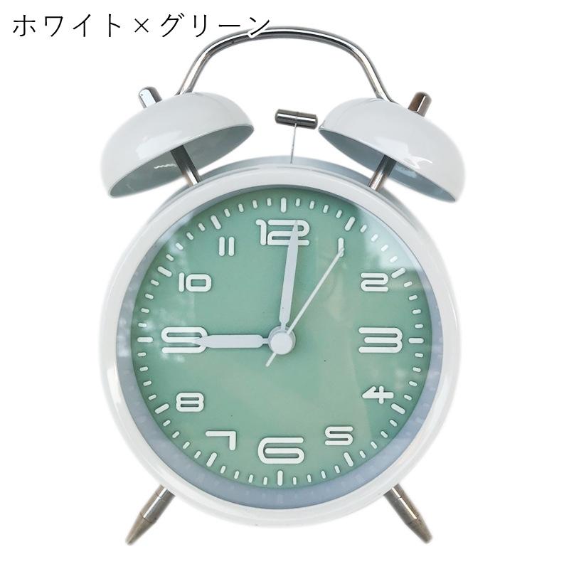 目覚まし時計 置き時計 生活雑貨 大音量 電池式 単三電池 ベルタイプ
