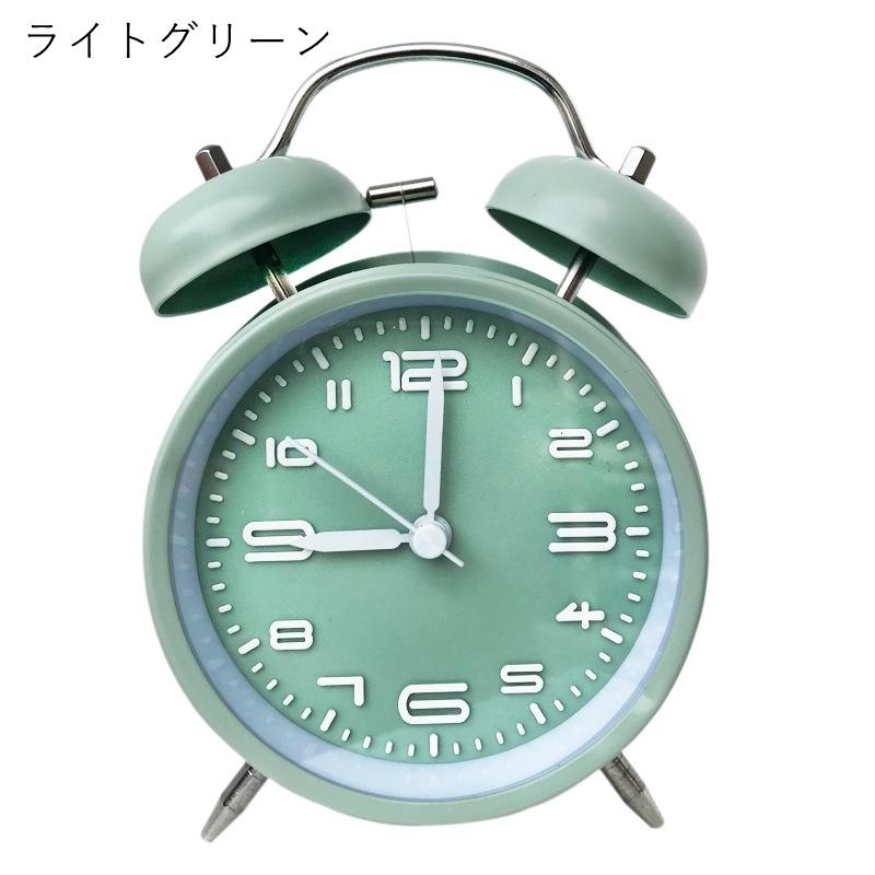 目覚まし時計 置き時計 生活雑貨 大音量 電池式 単三電池 ベルタイプ