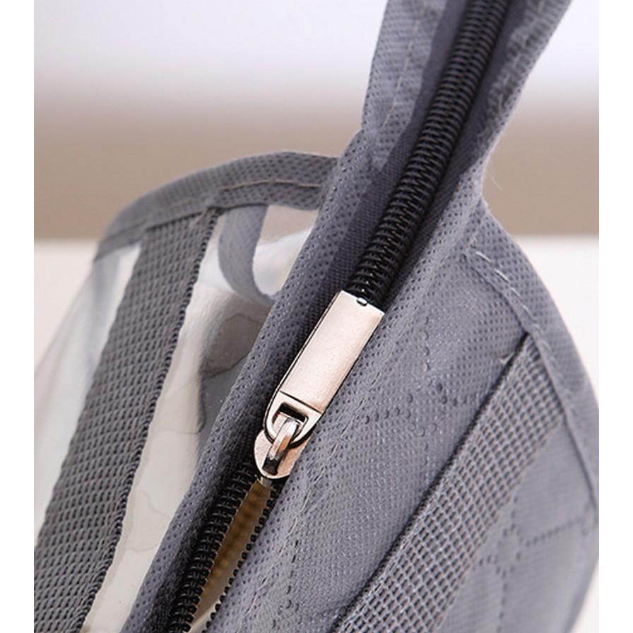 バッグ収納ケース 収納バッグ 持ち手付き 収納用品 透明 クリア