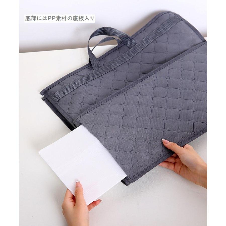バッグ収納ケース 収納バッグ 持ち手付き 収納用品 透明 クリア