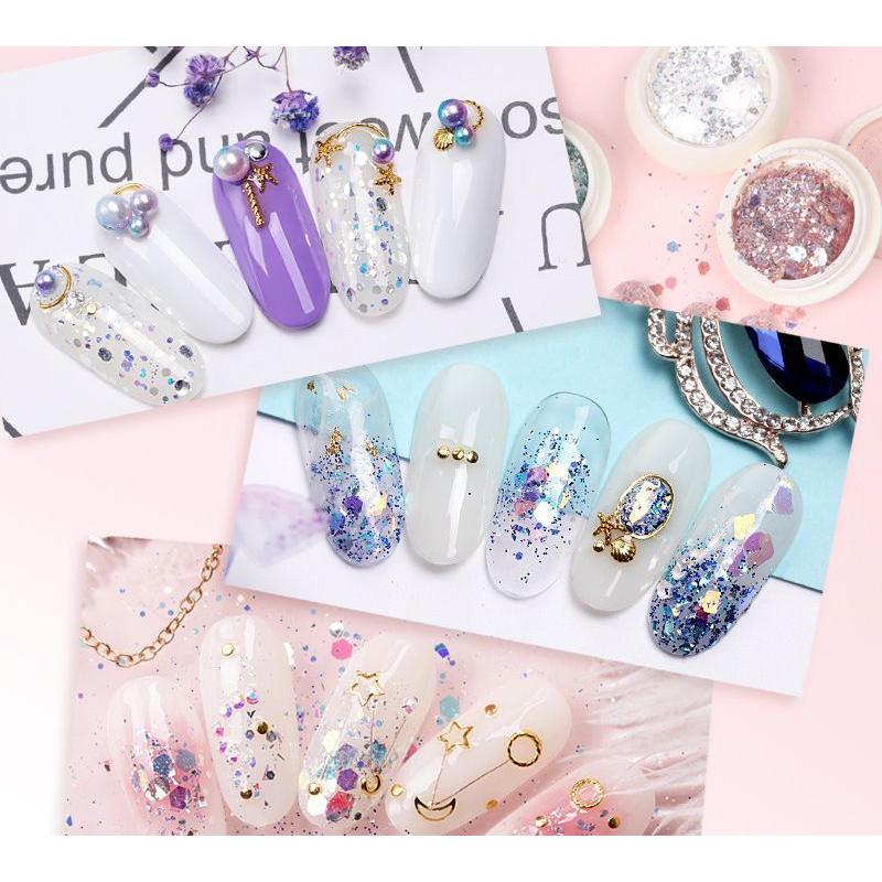 ネイルパーツ ネイルアート スパンコール グリッター ラメ フレーク