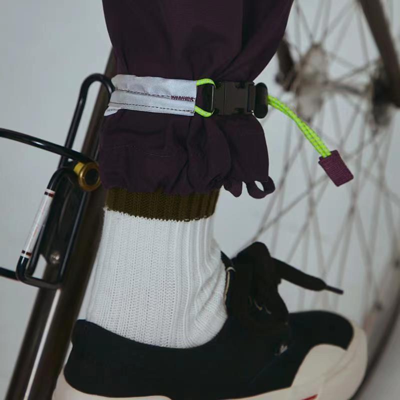 2本セット 裾止めバンド 自転車用 反射 巻き込み防止 ズボン止め