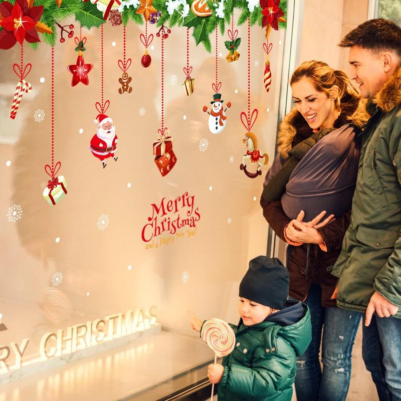 ウォールステッカー 壁紙シール クリスマス 貼ってはがせる X'mas 壁