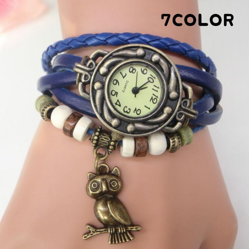 腕時計 ブレスレットウォッチ アンティーク調 レディース 多重ブレスレット風 時計 アクセサリー プラスナオ Paypayモール店 通販 Paypayモール