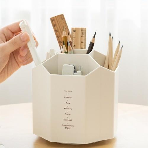 plusnao（プラスナオ） ペン立て 回転式 360度 大容量 便利 カラバリ