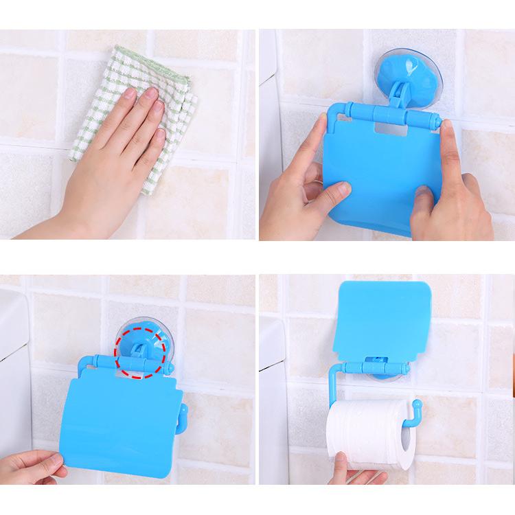 トイレットペーパーホルダー ロールペーパーホルダー 吸盤式 吸着