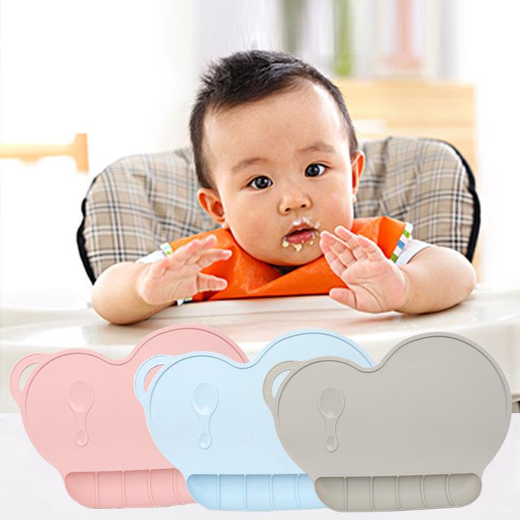 シリコンランチョンマット お食事マット テーブルマット 食べこぼし キャッチ ポケット 子供用 こども用 キッズ ベビー ベビー用 Baby 洗える | plusnao | 05