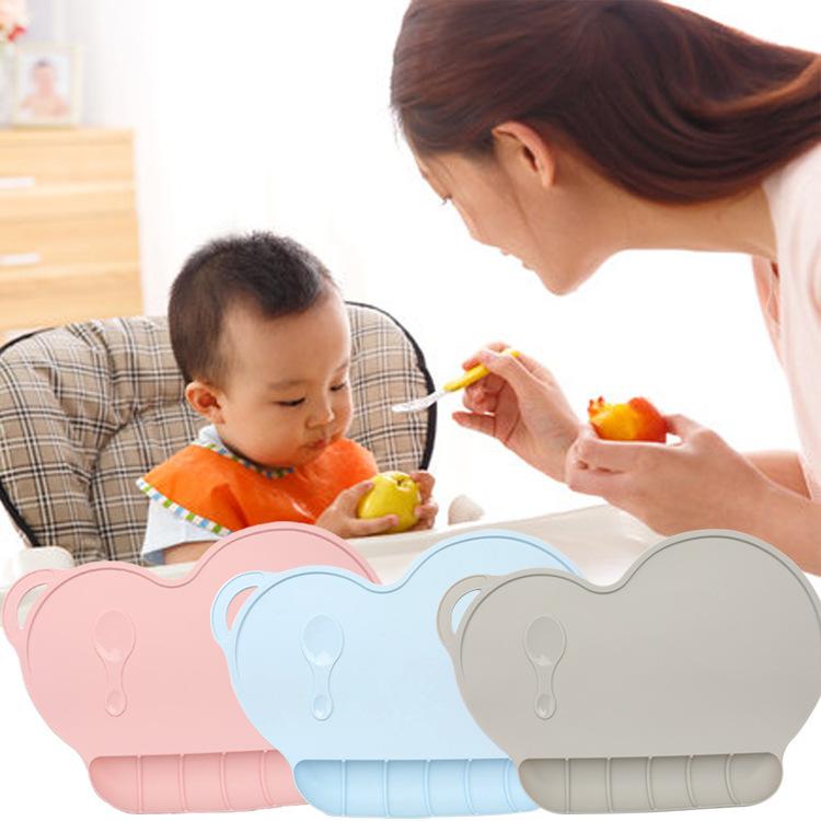 シリコンランチョンマット お食事マット テーブルマット 食べこぼし キャッチ ポケット 子供用 こども用 キッズ ベビー ベビー用 Baby 洗える | plusnao | 06