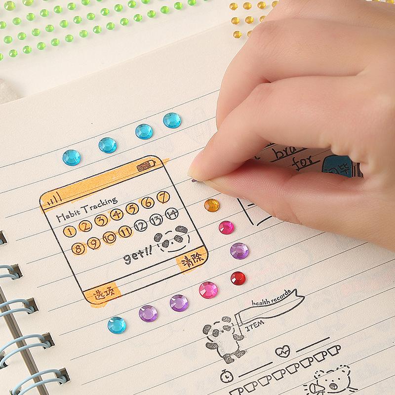 ネイルシール フェイスシール 2枚セット ストーンシール デコシール