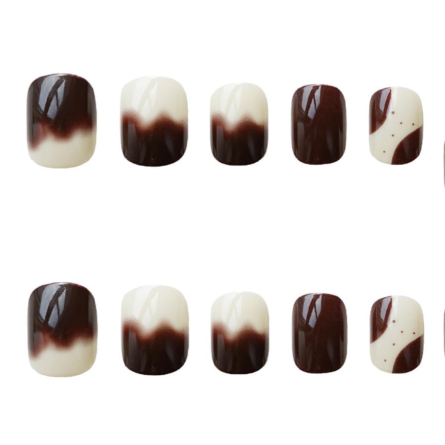 ネイルチップ 付け爪 24枚セット スカルプチャー 手の爪