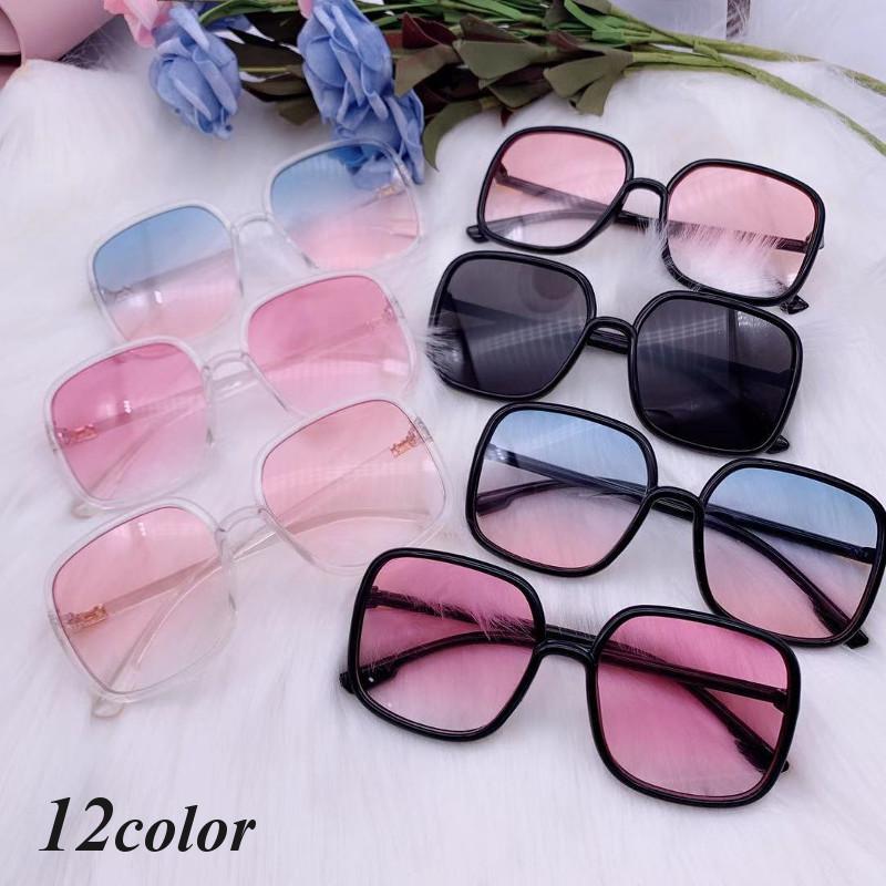 55 以上節約 サングラス スクエア ウェリントン レディース メンズ カラーレンズ 眼鏡 ファッション小物 グラデーション ビッ 大きめ ダテメ めがね 伊達メガネ