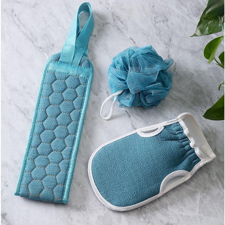 plusnao あかすり3点セット 垢すり手袋 垢擦りミトングローブ ボディ