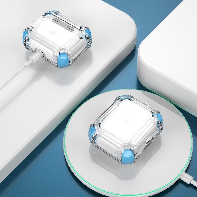 イヤホンケースカバー AirPods 1 2 3 Pro Pro2 保護ケース クリア 透明