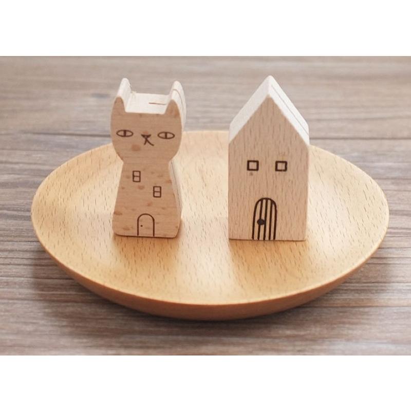 メッセージスタンド カードホルダー 写真立て カード 写真 メモ 雑貨 文房具 ネコ キツネ クジラ かわいい 木製 ナチュラル|plusnao|05
