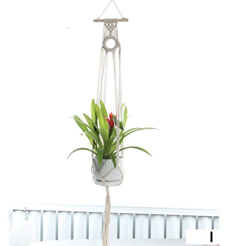 プラントハンガー フラワーポットネット ハンキングプランター インテリア雑貨 ぶら下げロープ 吊るす ナチュラル おしゃれ 植物 ガーデン 部屋 室内 プラスナオ Paypayモール店 通販 Paypayモール