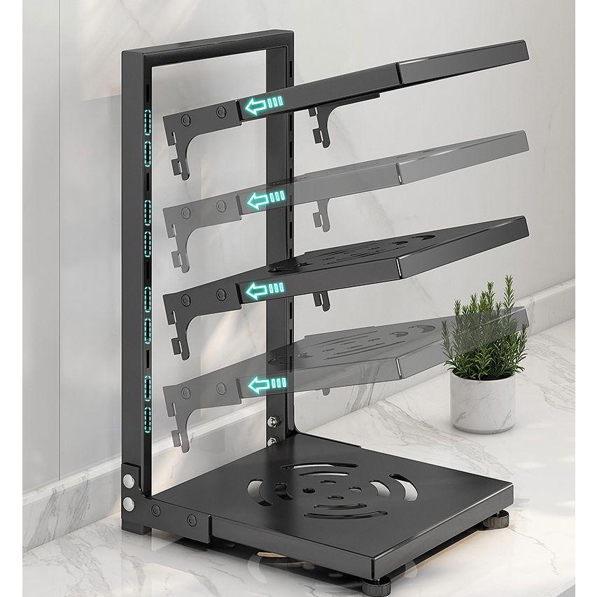 plusnao（プラスナオ） キッチンラック 4段 収納ラック 棚 キッチン