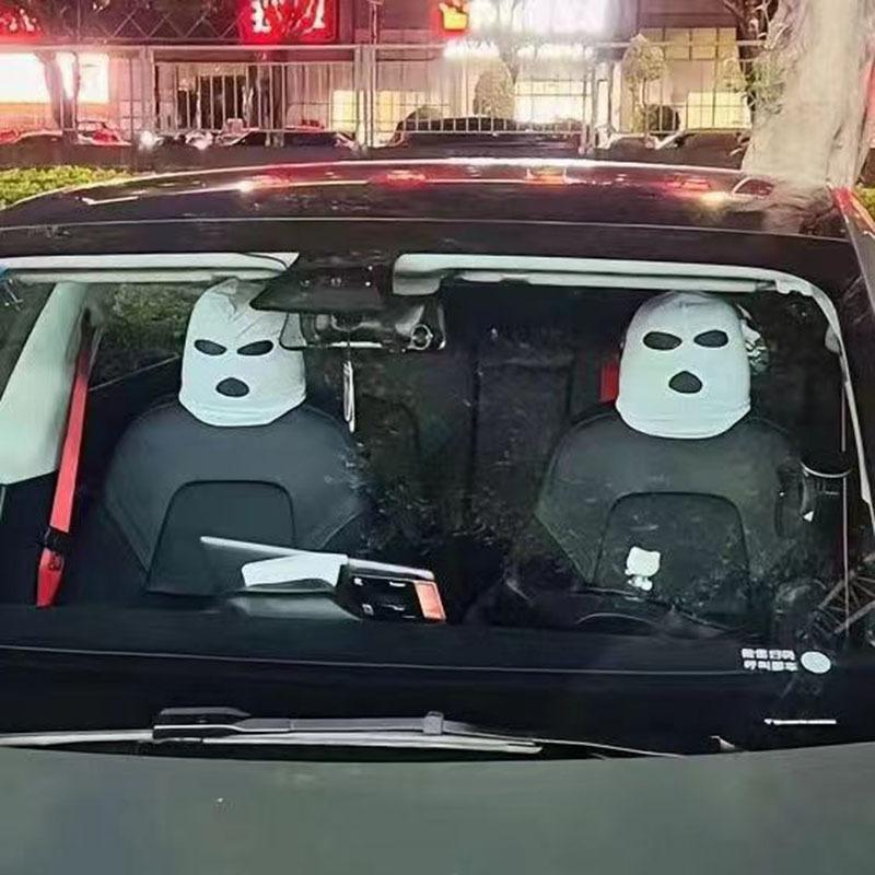 ヘッドレストカバー 車載 車用 単品 1枚 ヘッドレストキャップ