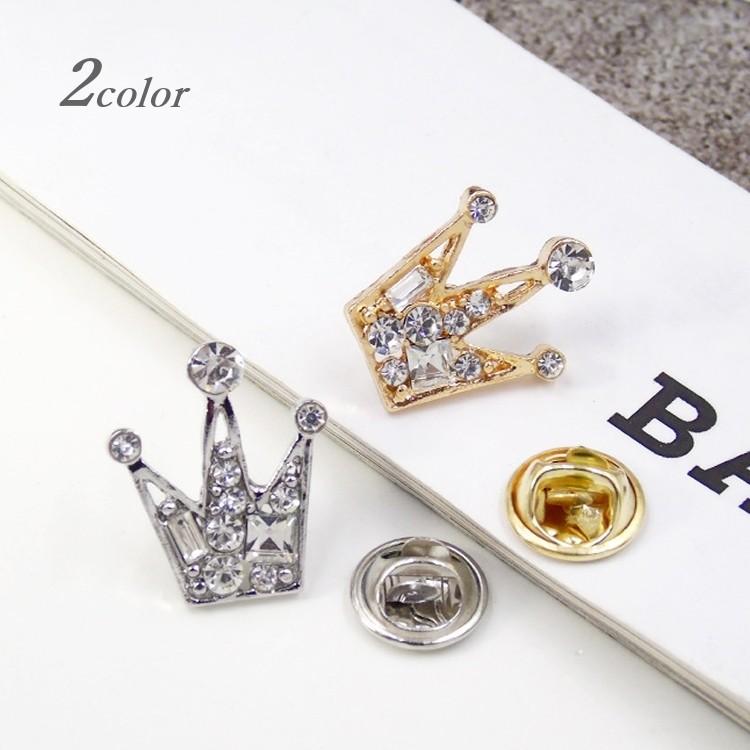 ピンブローチ アクセサリー ファッション小物 クラウン 王冠 ラインストーン おしゃれ レディース メンズ プレゼント ギフト プラスナオ Paypayモール店 通販 Paypayモール