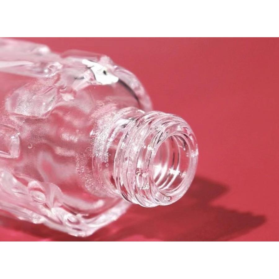 アトマイザー スプレーボトル 詰め替え容器 ガラス 立体柄 10ml クリア