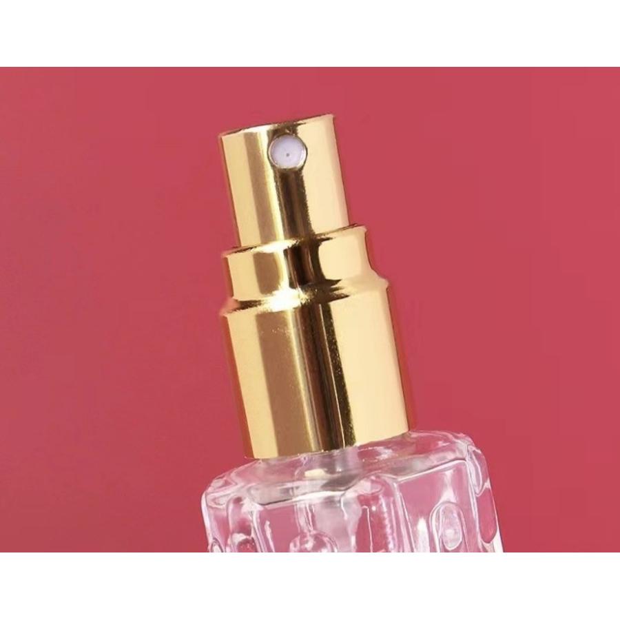 アトマイザー スプレーボトル 詰め替え容器 ガラス 立体柄 10ml クリア