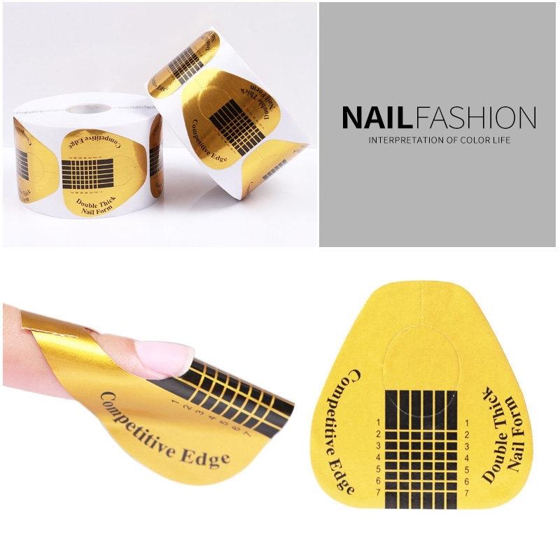 ネイルフォーム 長さ出し 500枚 ネイルアート ジェルネイル セルフ