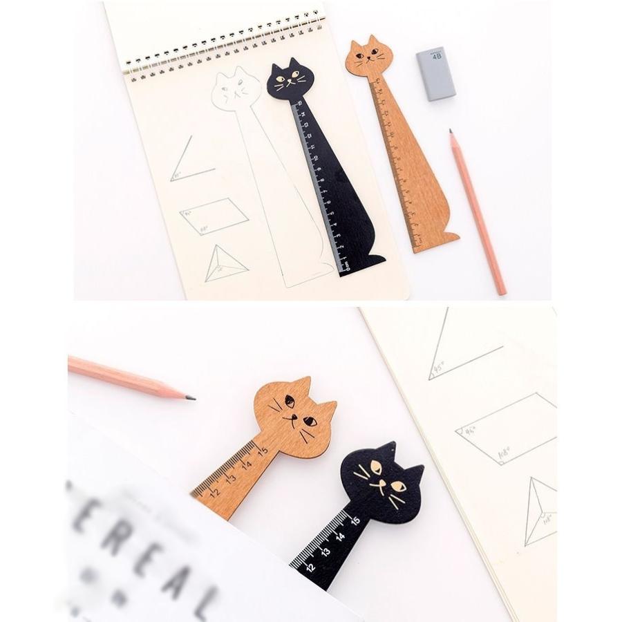 定規 ものさし 直線 じょうぎ 15cm ネコ 猫 ねこ 文房具 筆記用具 事務