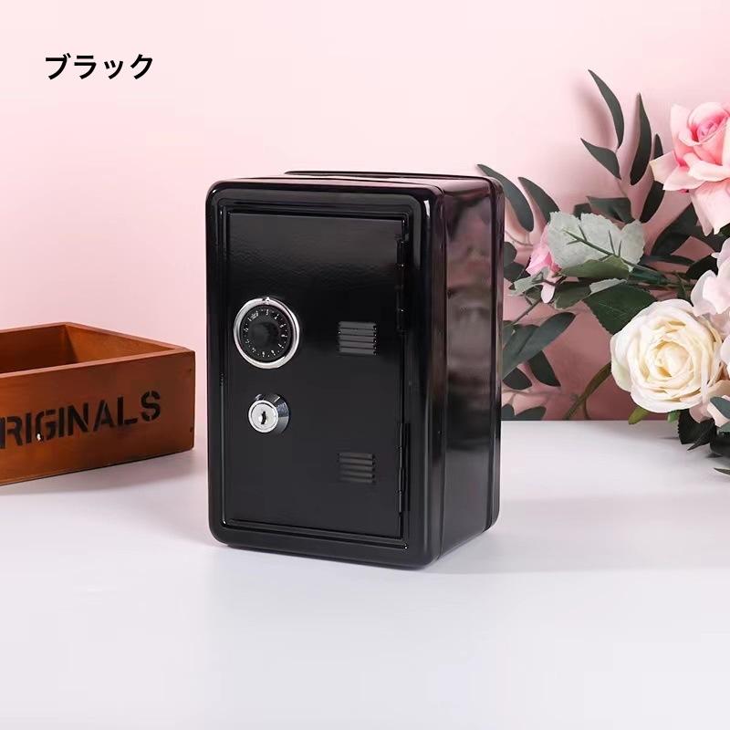 貯金箱 ミニ貯金箱 ミニ金庫 インテリア小物 置物 金庫型 レッド