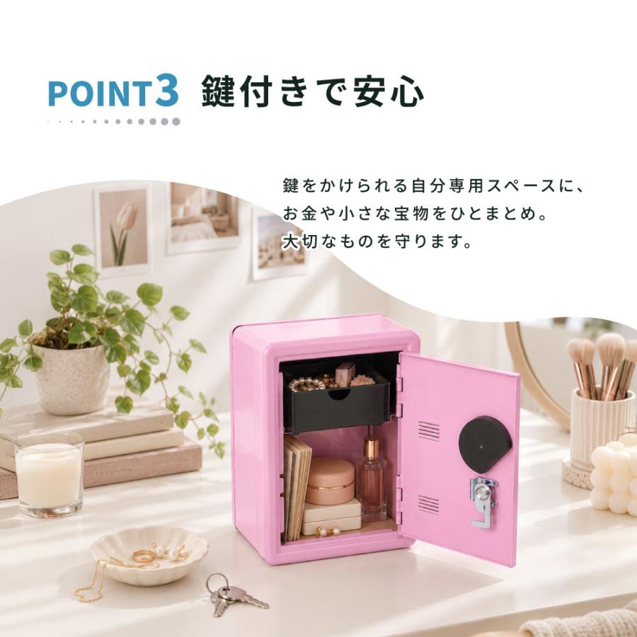 貯金箱 ミニ貯金箱 ミニ金庫 インテリア小物 置物 金庫型 レッド
