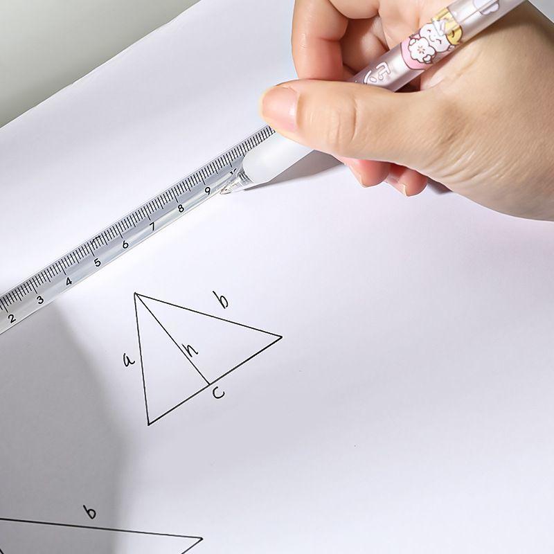 定規 ものさし 直線定規 クリア 三角柱 15cm 20cm 透明 直尺 ルーラー ruler スケール 文房具 事務用品 製図 オフィス ...