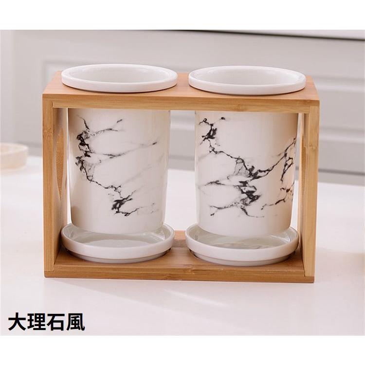 箸立て 箸入れ カトラリースタンド 陶器製 木製 卓上 水受け皿付