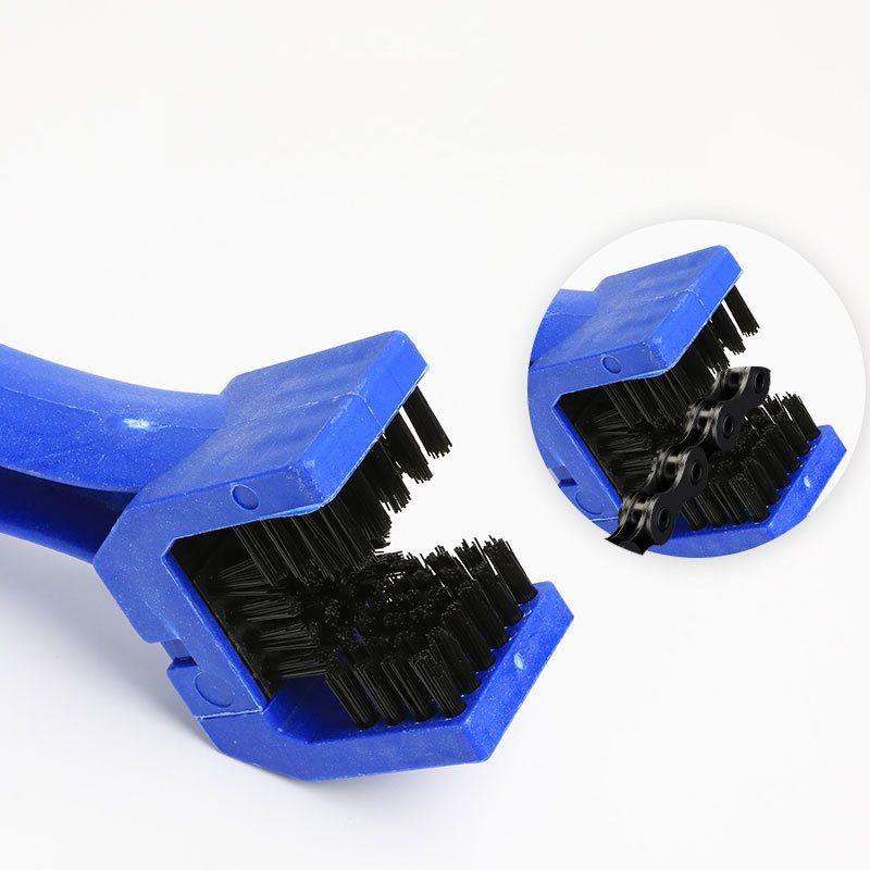 チェーンブラシ ギアクリーニングブラシ 三面ブラシ 自転車用