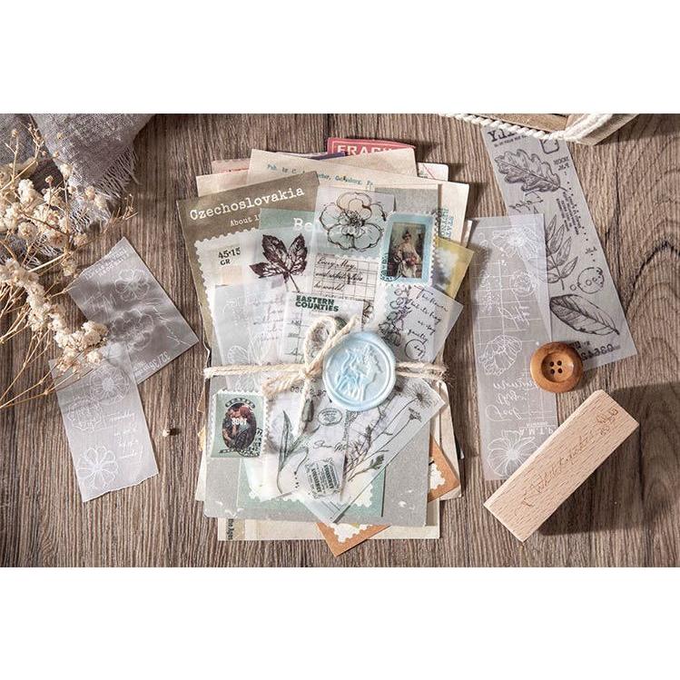 デザインペーパー コラージュ素材 ペーパークラフト用紙 レトロ