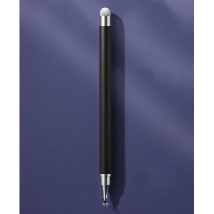 タッチペン スタイラスペン 2in1 2way ディスク 円盤型ペン先 キャップ