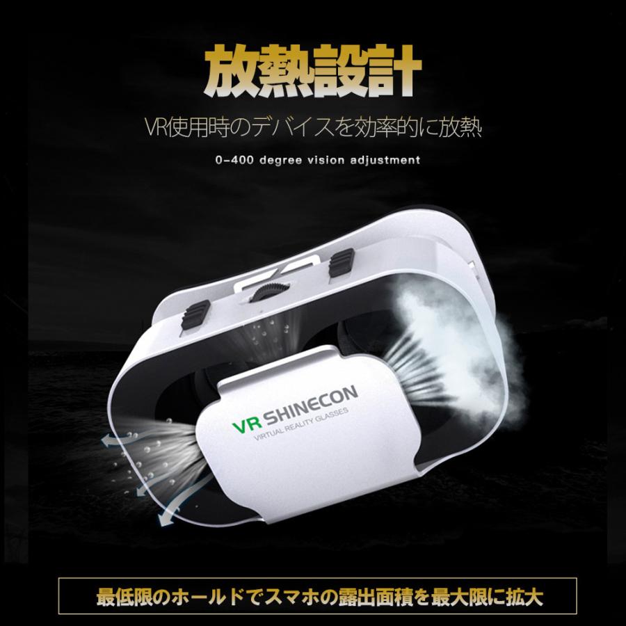 VRゴーグル スマートフォン対応 スマホ対応 ピント調節機能 動画視聴