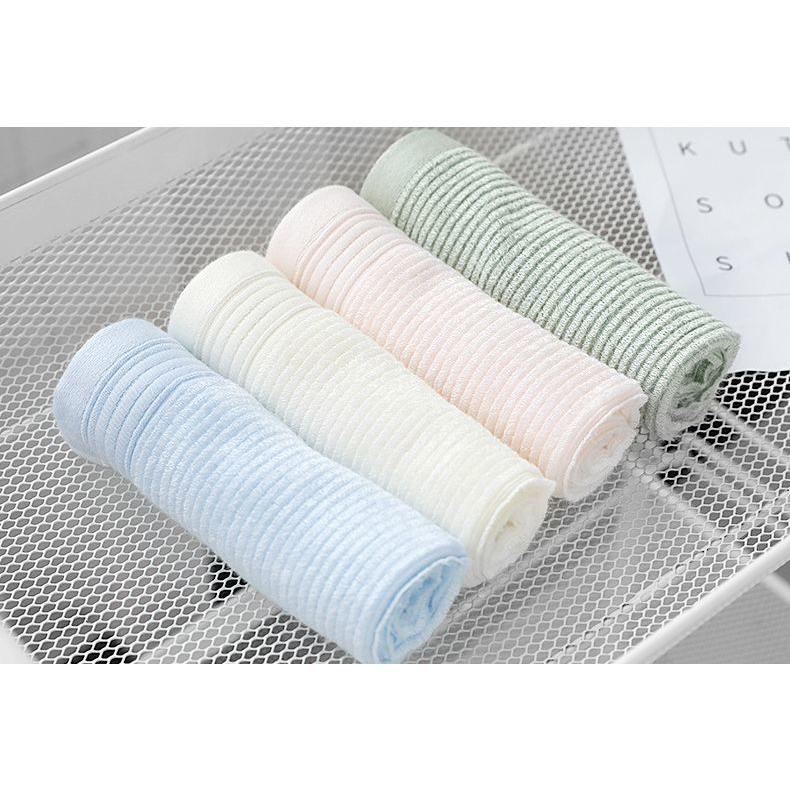 ハンドタオル 25cm 25cm 正方形 パステルカラー リブ シンプル 無地 手拭き 汗拭き 単色 デイリー 普段使い 保育園 幼稚園 小学校 タオ プラスナオ Paypayモール店 通販 Paypayモール