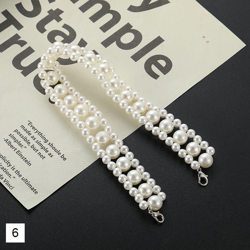 パール風チェーン アクセサリー素材 パーツ ハンドメイド 手芸 DIY