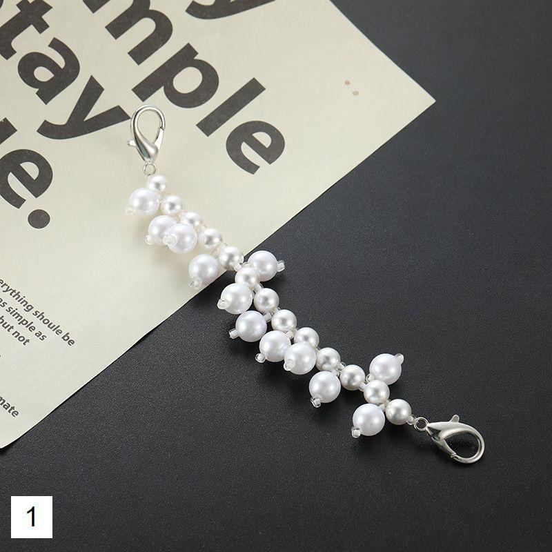 パール風チェーン アクセサリー素材 パーツ ハンドメイド 手芸 DIY