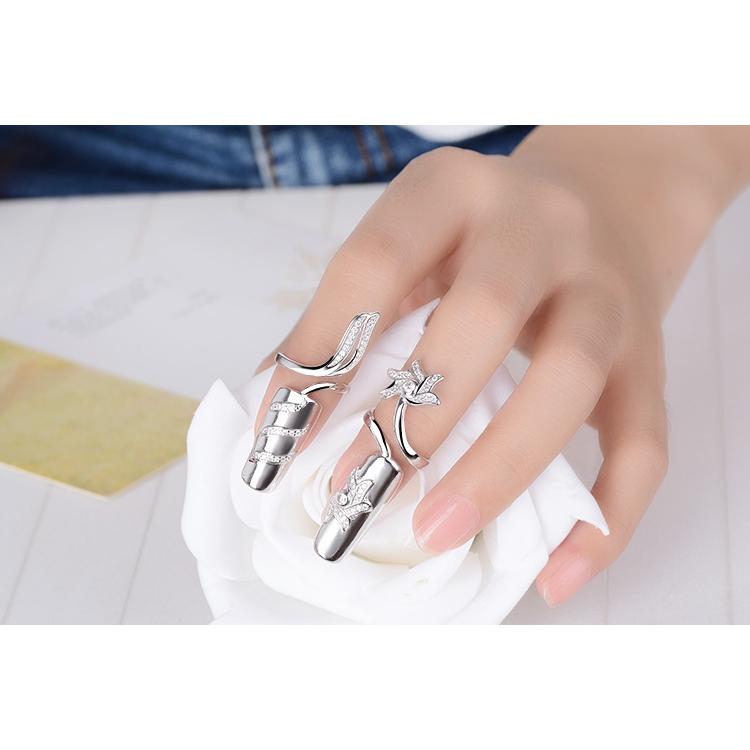 ネイルリング NJXX ネイルリング TYPE.1 / K18 ゴールドコーティング シルバー