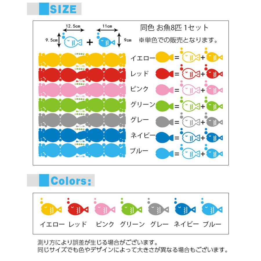 ウォールステッカー シール式 壁紙シール お魚 サカナ さかな 8匹分 8片 単色 おしゃれ かわいい 海 イラスト 子供部屋 キッズルーム ウォール Zak プラスナオyahoo 店 通販 Yahoo ショッピング