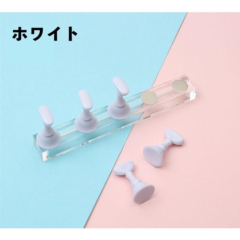 ネイルチップスタンド 5個セット マグネットタイプ ネイルアート用