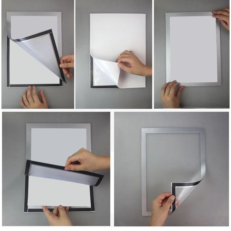 ポスターフレーム A3サイズ マグネット式 磁石 額縁 額 ポスターパネル