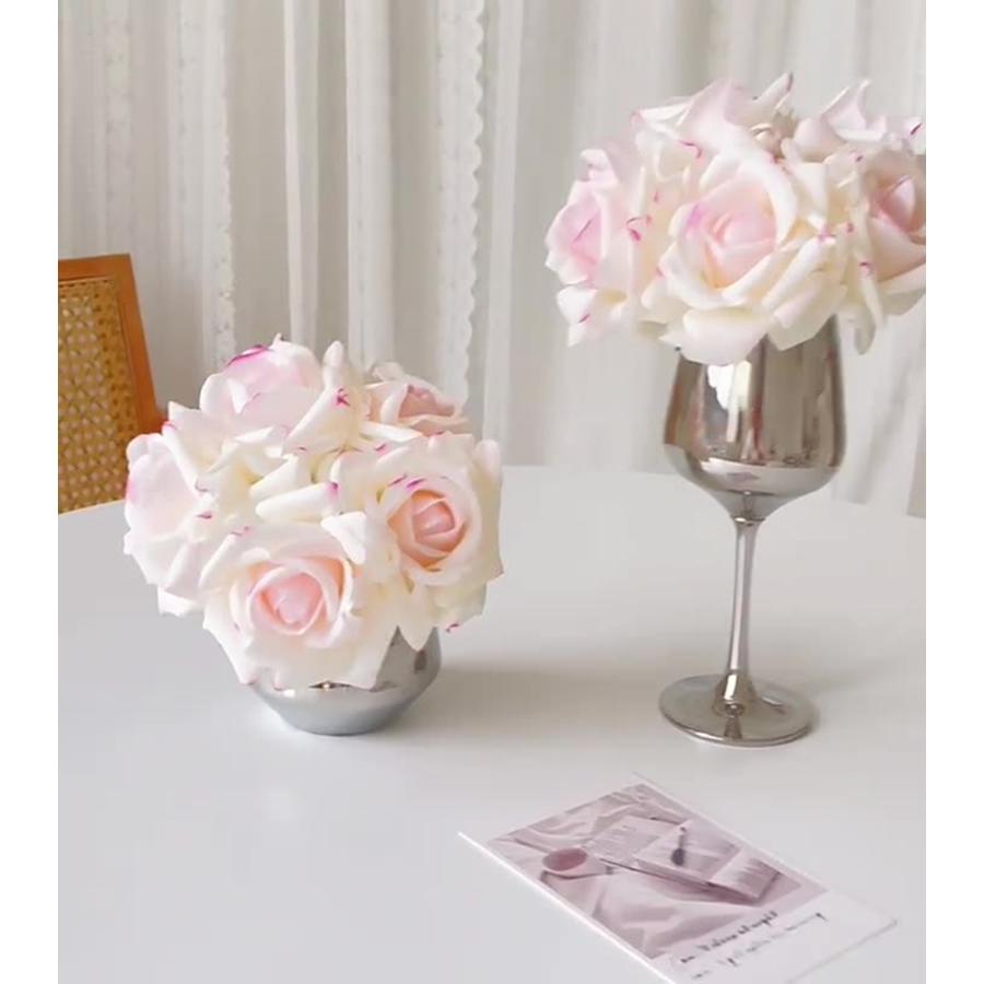 造花 ブーケ 花束 5本 1束 フェイクフラワー 薔薇 バラ ばら ローズ